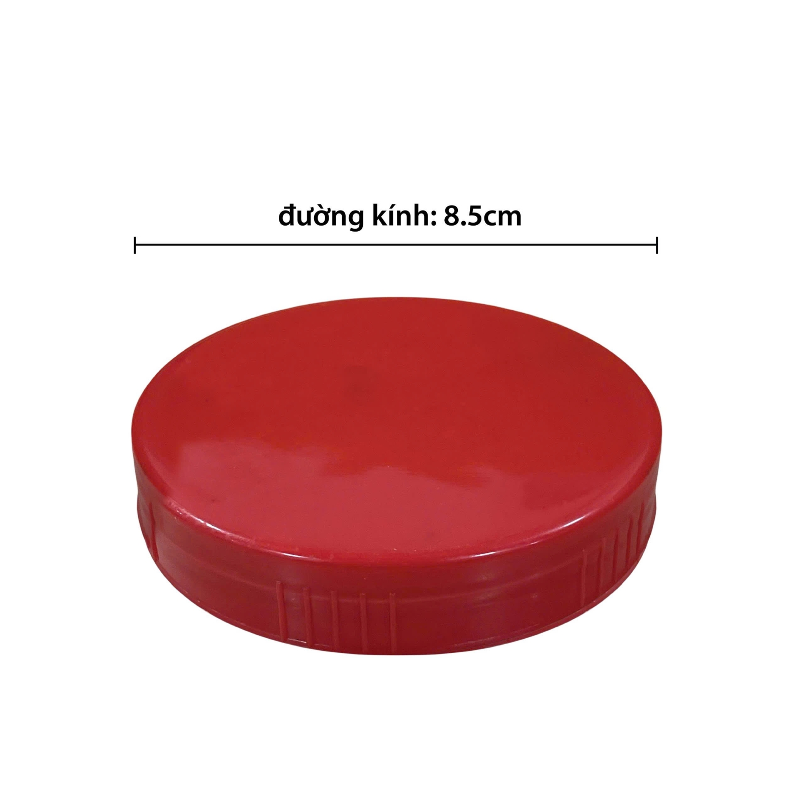 Nắp nhựa đỏ đường kính 8.5cm