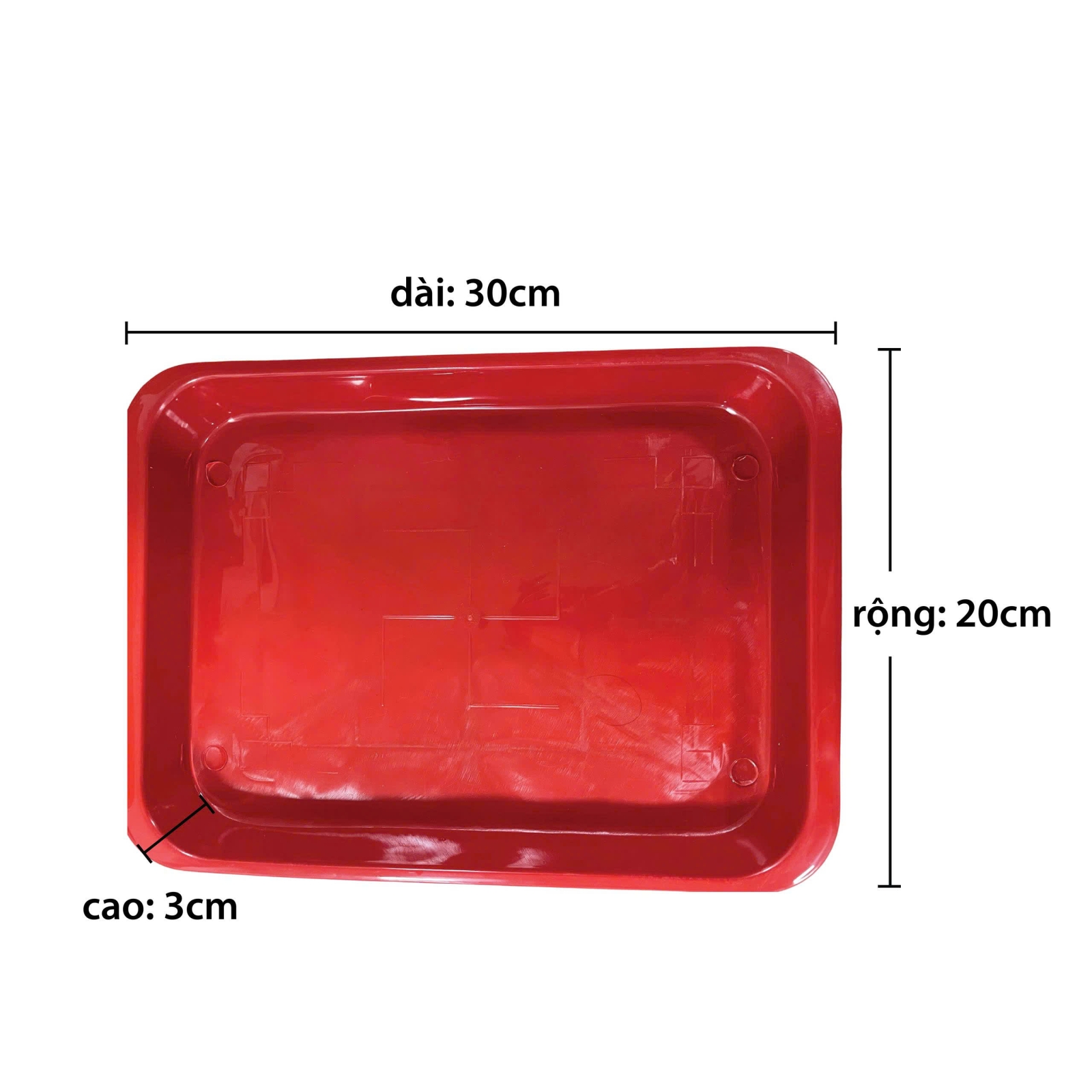 Khây nhựa chữ nhật 30x20